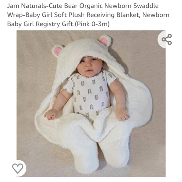 Jam Naturals-Cute Bear Organic Swaddle Wrap - Picture 5 of 8